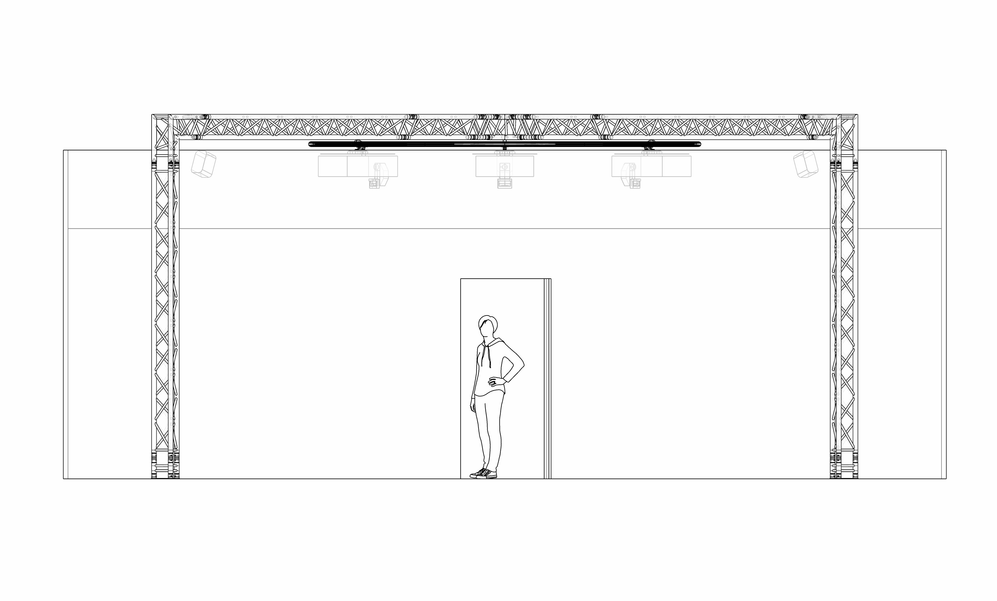 computer made diagram of woman stood inside an igloo