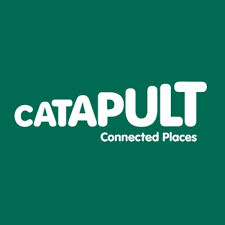 Catapult logo green background