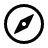 Round compass icon