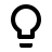 black and white lightbulb icon